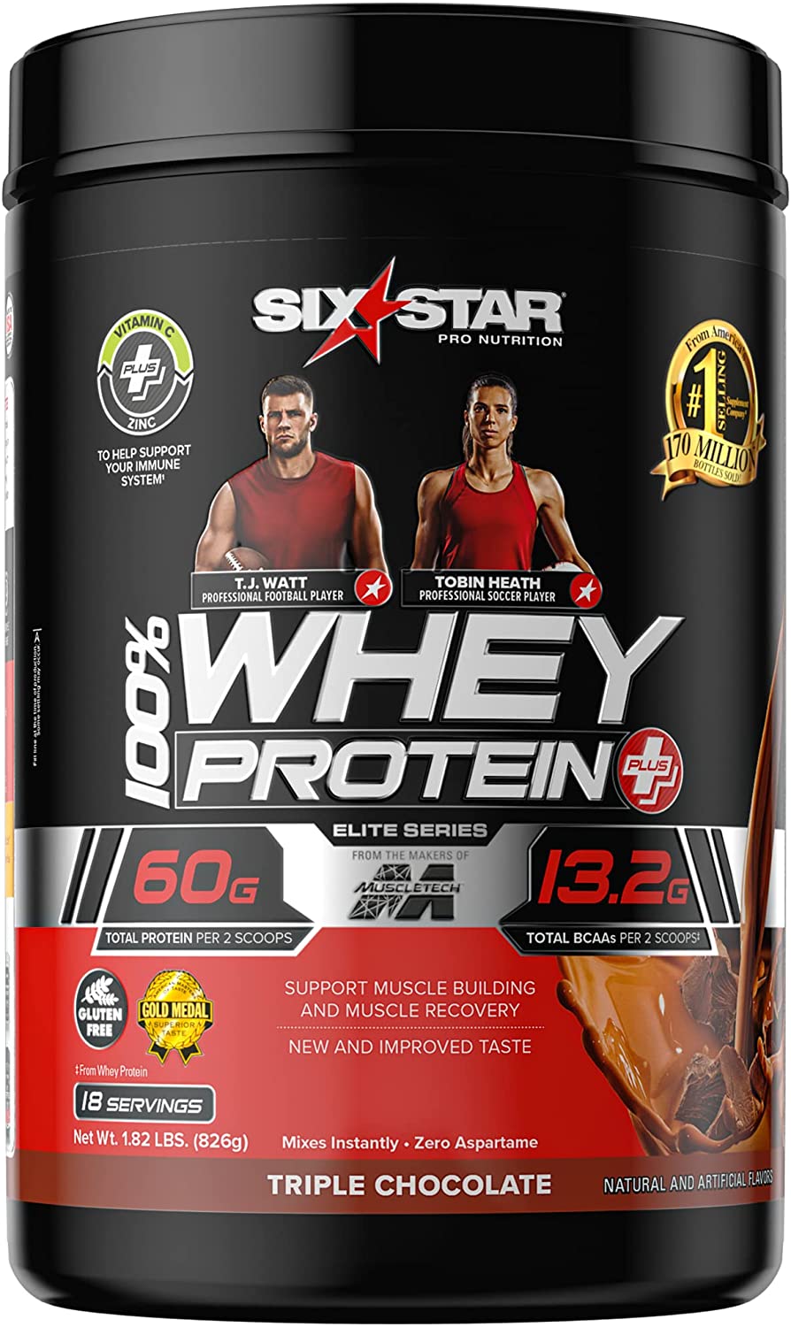 1.8-lbs Six Star Whey Protein Powder Plus (Triple Chocolate) $9.30 w/ S&S + Free Shipping w/ Prime or on $25+
