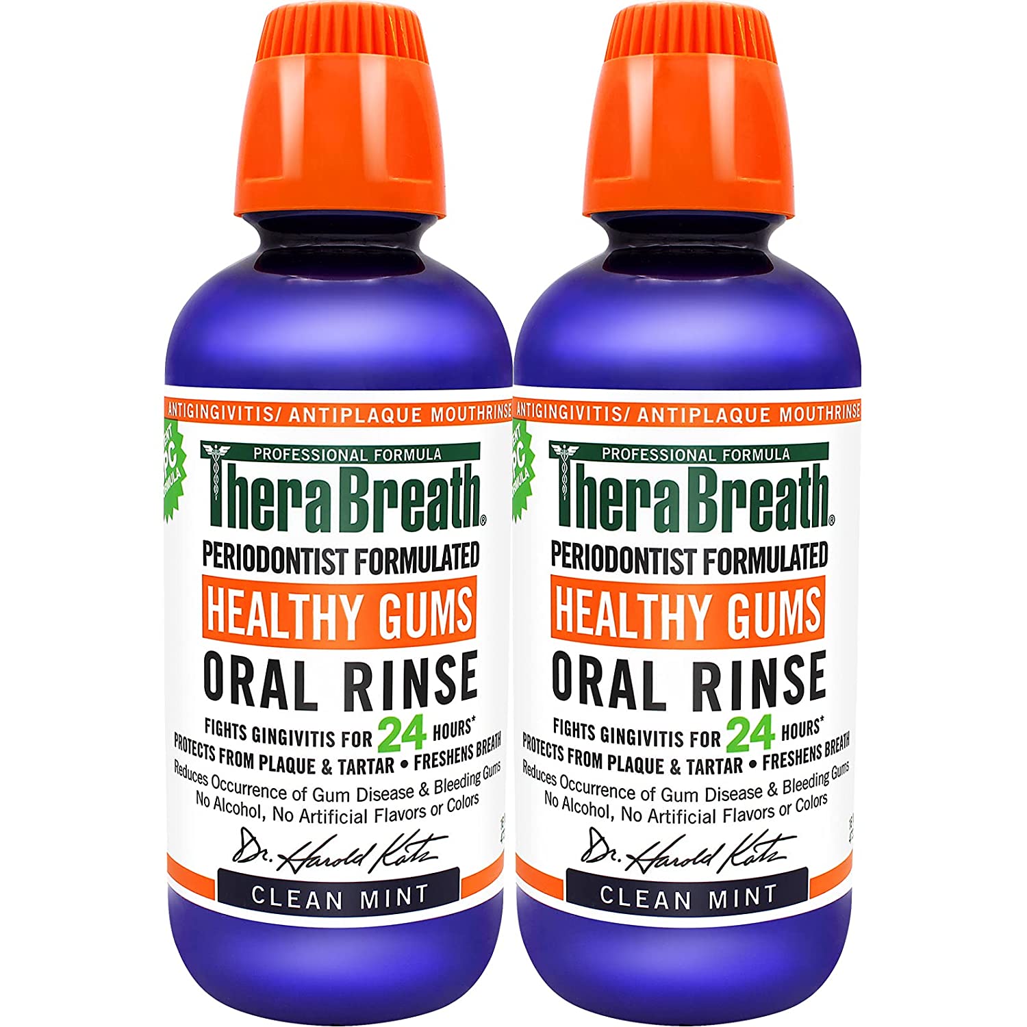 2-Count 16-Oz TheraBreath Healthy Gums Oral Rinse (Clean Mint) $11.85 w/ S&S + Free Shipping w/ Prime or on $25+