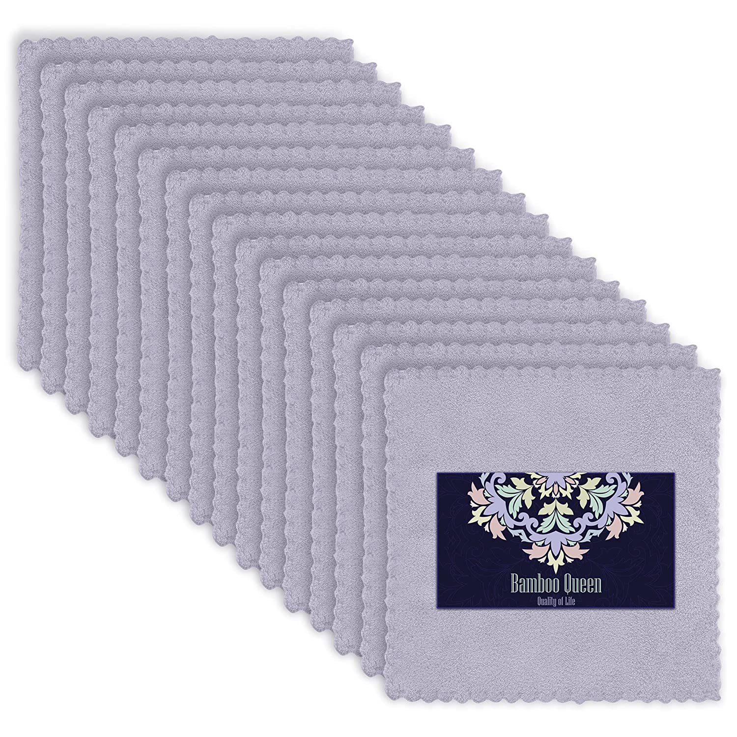 8" x 8" Bamboo Queen Super Soft Premium Makeup Remover Cloths (various colors); 16-Count $5, 48-Count $10 + Free Shipping w/ Prime or on $25+