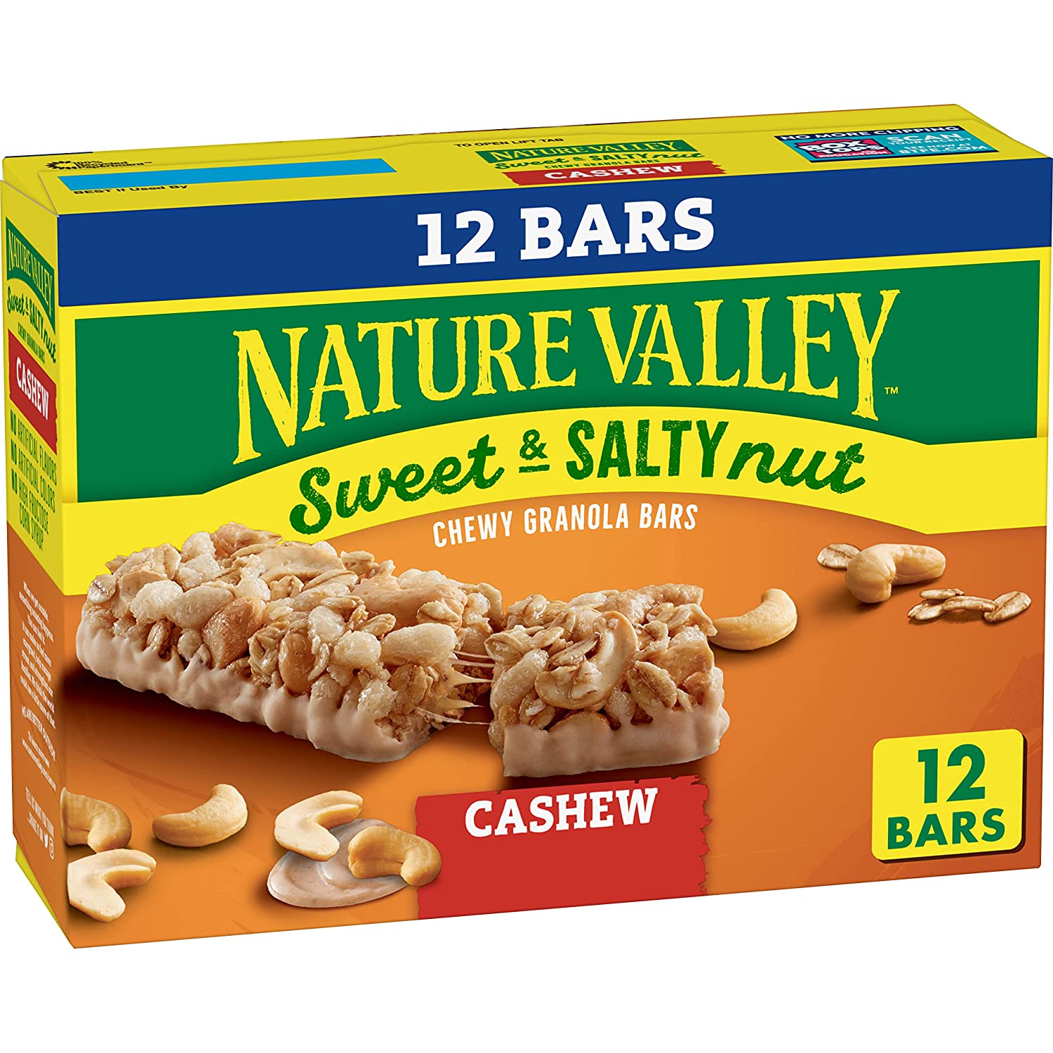 Nature Valley Granola Bars: 12-Count 1.2-Oz Sweet & Salty Nut (Cashew) $4.50 & More w/ S&S + Free Shipping w/ Prime or on $25+