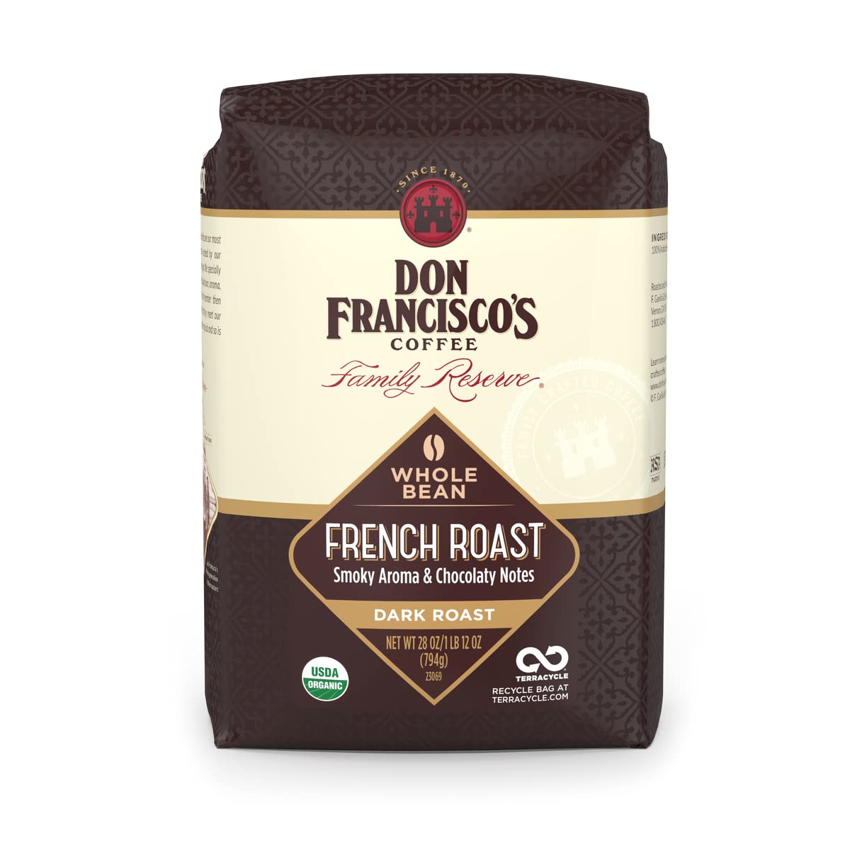 28-Oz Don Francisco's Whole Bean Dark Roast Coffee (French Roast) $8.35 w/ S&S + Free Shipping w/ Prime or on $25+