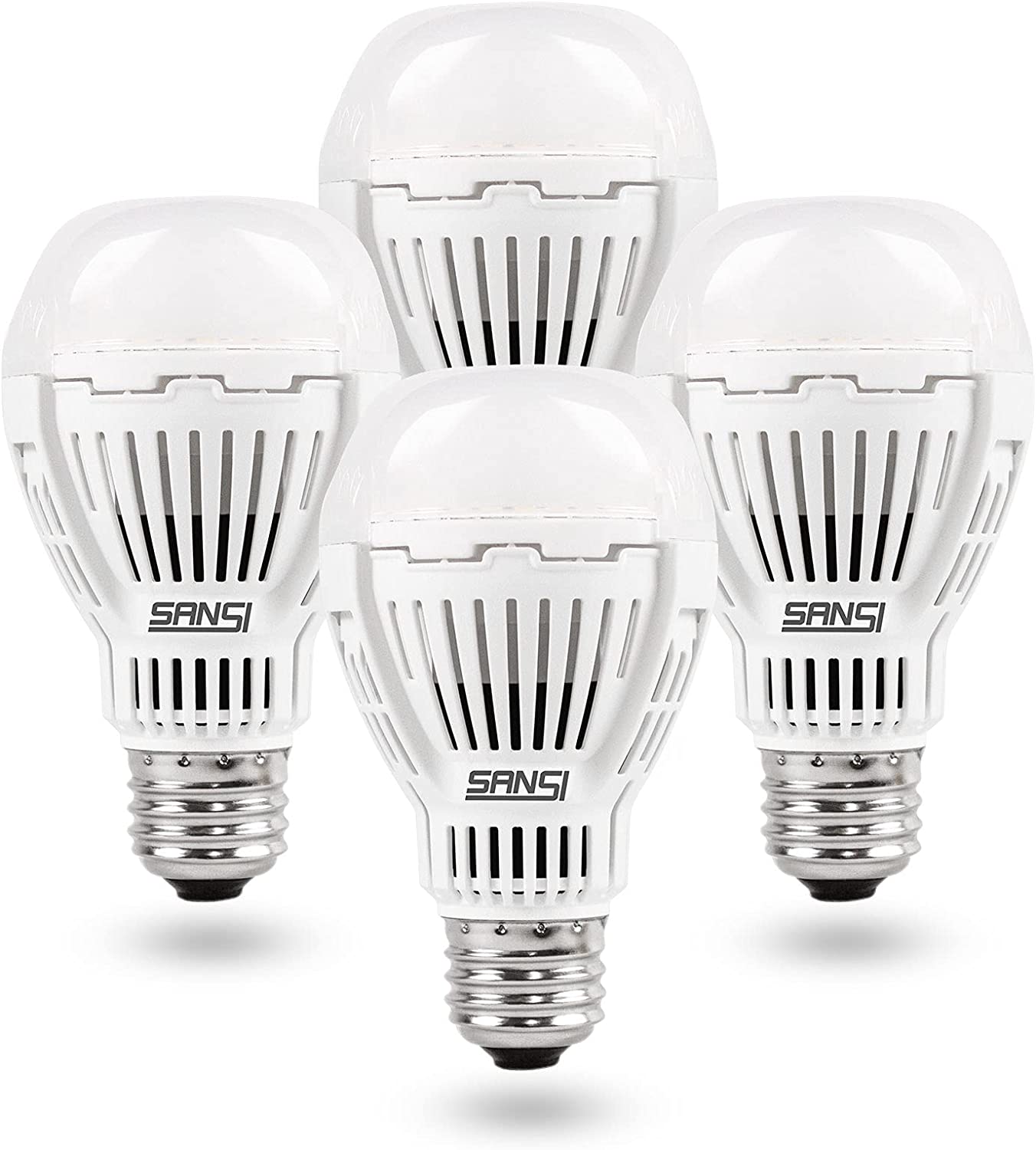 4-Pack Sansi 100W Equivalent LED Light Bulbs (Soft White, A19) $5.75 + Free Shipping w/ Prime or on $25+