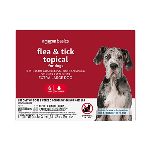 6-Count Solimo Flea & Tick Treatment:  for X-Large Dogs (89-132 lbs.) $14.90, for Small Dogs (5-22 lbs.) $15.25 w/ S&S + Free Shipping w/ Prime or on $25+