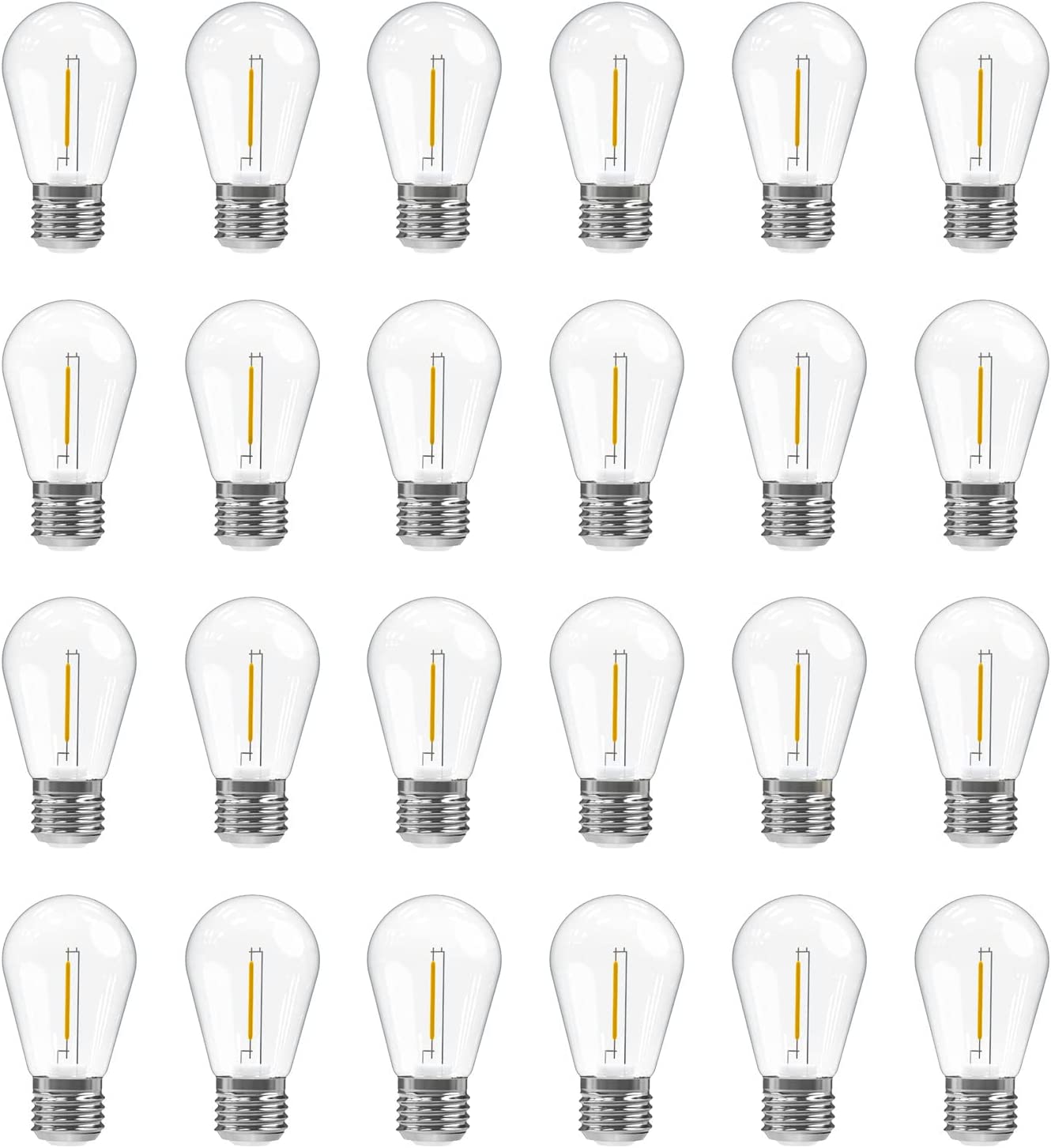 24-Count Romwish 1W Dimmable LED S14 Replacement Edison String Light Bulbs (Warm White, E26)  $13.20 + Free Shipping