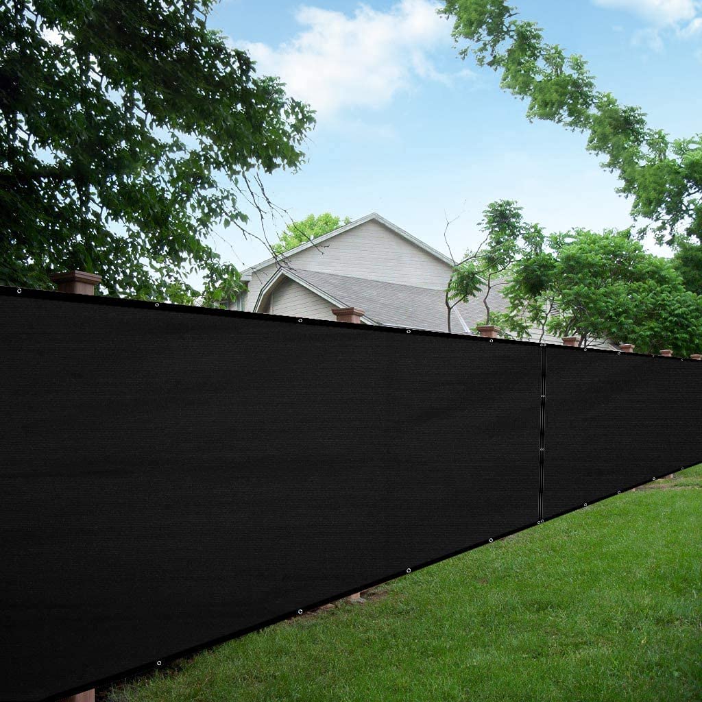 Love Story Privacy Fence Screen: 6' x 10' (Black) 12.50, 3.3' x 19.5' (Sand) $18, 5' x 25' (Black) $19 + Free Shipping w/ Prime or on $25+