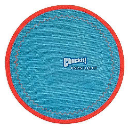 10" ChuckIt! Paraflight Flyer Dog Frisbee Toy (Blue/Orange, Large) $4.20 + Free Shipping w/ Prime or on $25+
