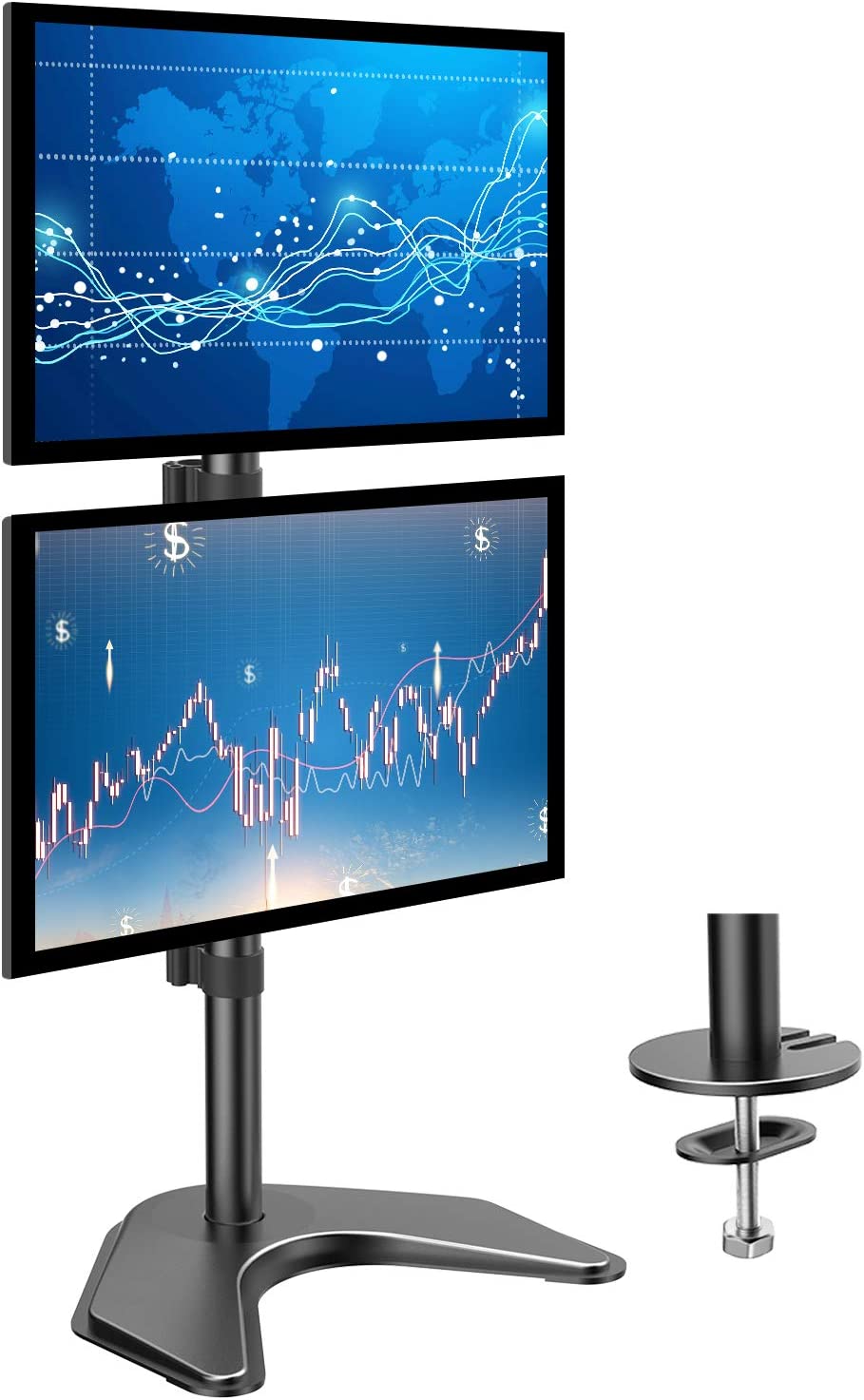 Huanuo Vertical Position Dual Monitor Stand (for 13"-32" Monitors) $27 + Free Shipping