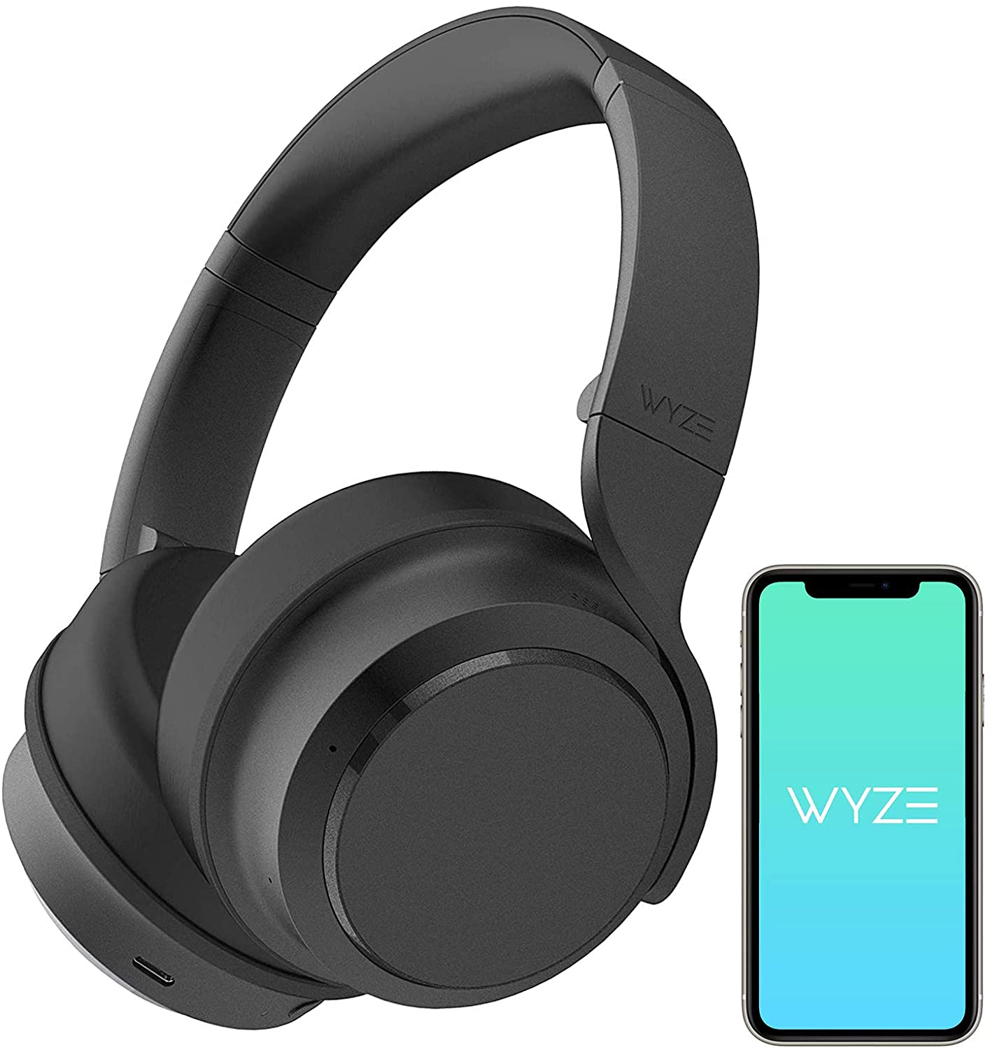 Wyze Bluetooth 5.0 ANC Over the Ear Headphones w/ Alexa Built-In (Black or White) $40 + Free S/H w/ Amazon Prime