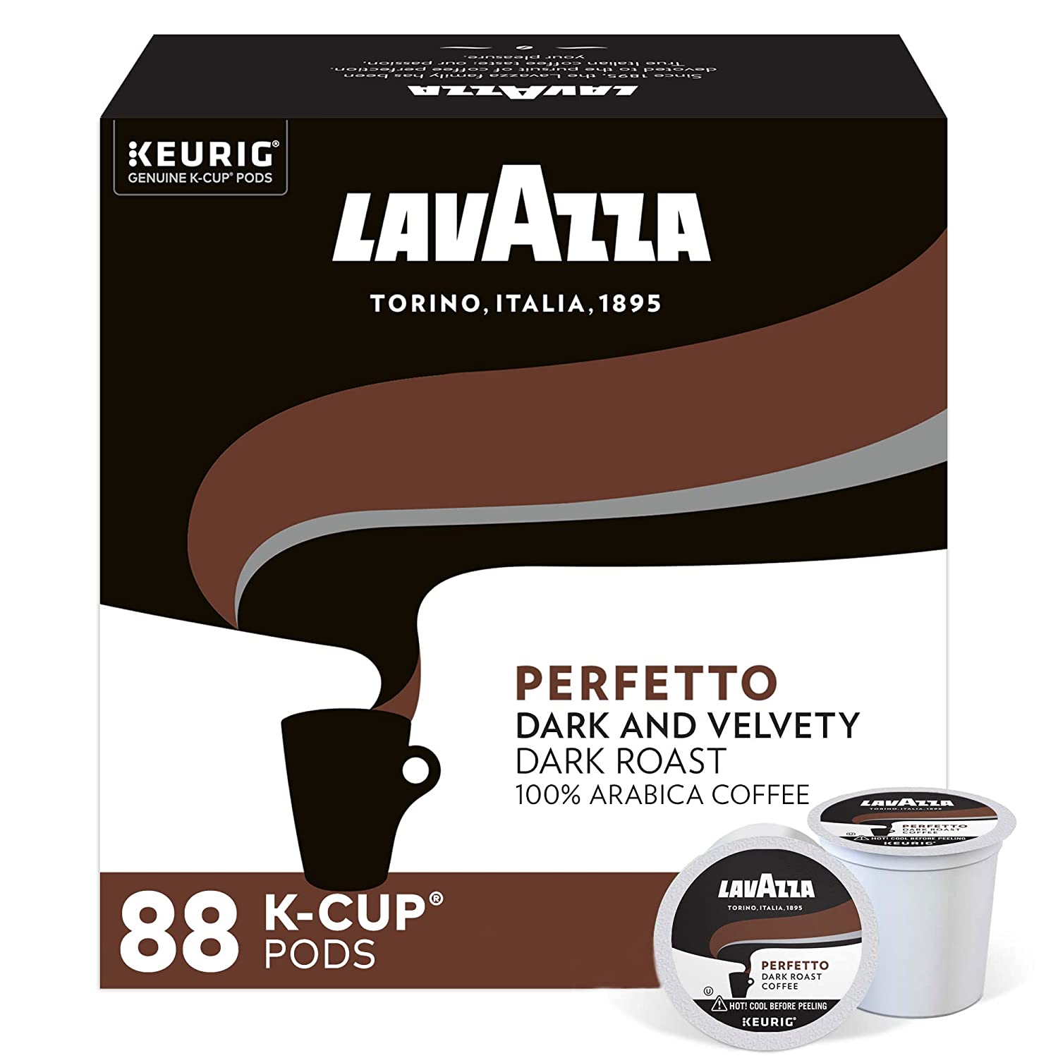 88-Count Lavazza Perfetto Dark Roast Single-Serve Coffee K-cup Pods