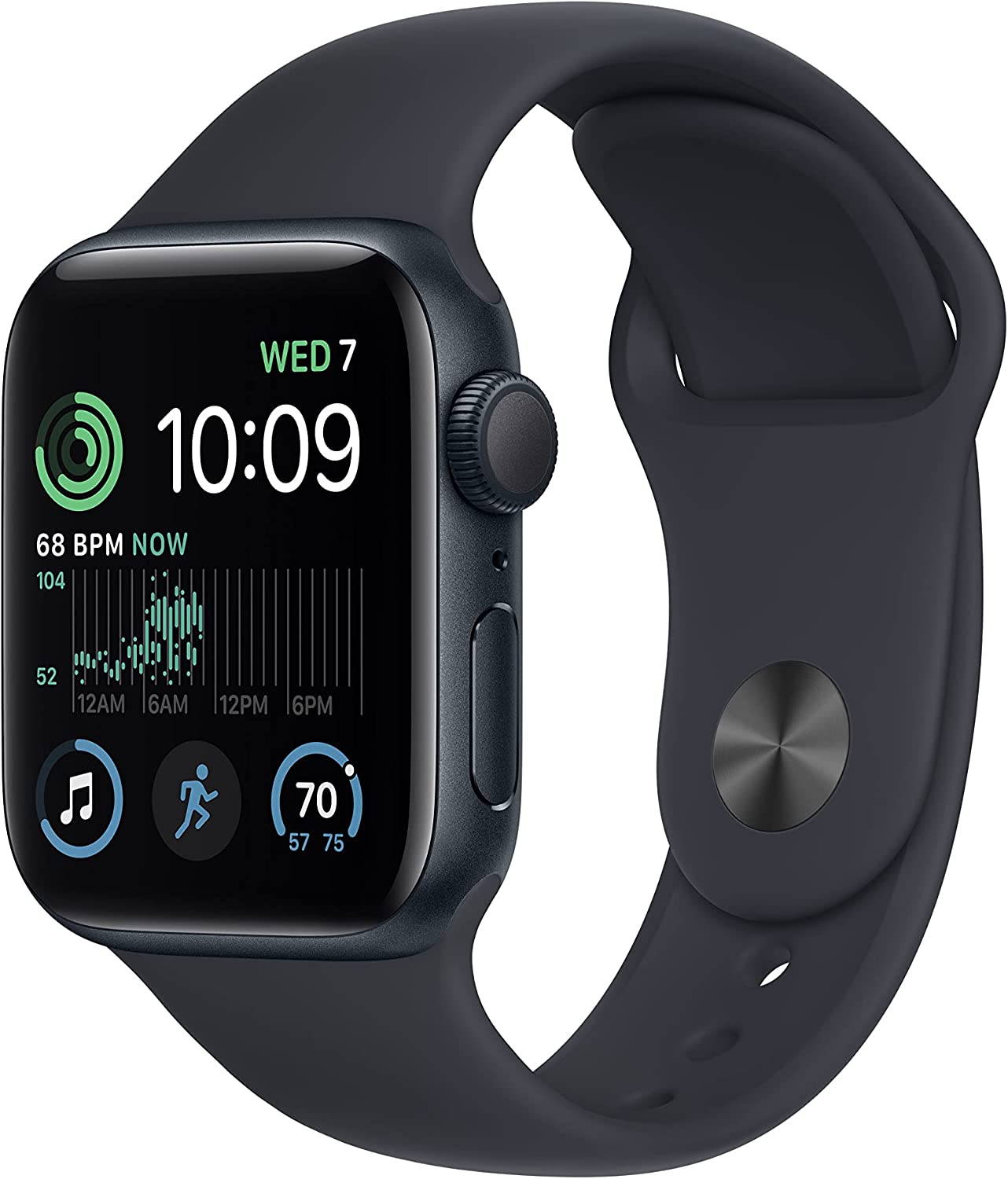 Apple Watch SE 2nd Gen GPS w Aluminum Case 40mm Midnight