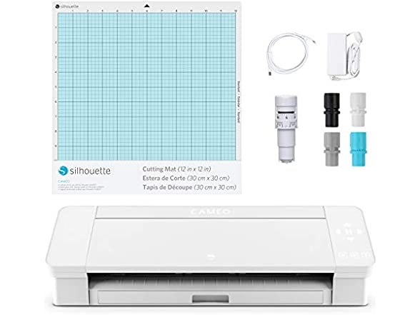 Silhouette Crafting Machines: Cameo 4 (White or Black) $195, Cameo 4 Plus (White) $255, Cameo 4 Pro (White) $325, Portrait 3 $125 + Free Shipping w/ Amazon Prime