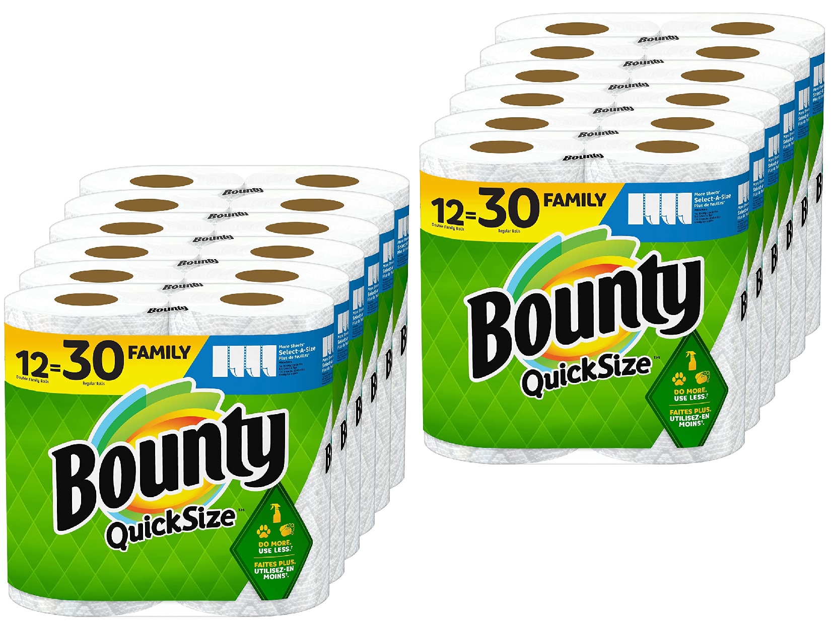 12-Ct Bounty Paper Towels (Family Rolls) + $15 Amazon Credit 2 for $46.25 or 24-Ct Charmin Ultra Soft Family Mega Rolls TP + $15 Amazon Credit 2 for $48.45 after $15 Rebate w/ S&S
