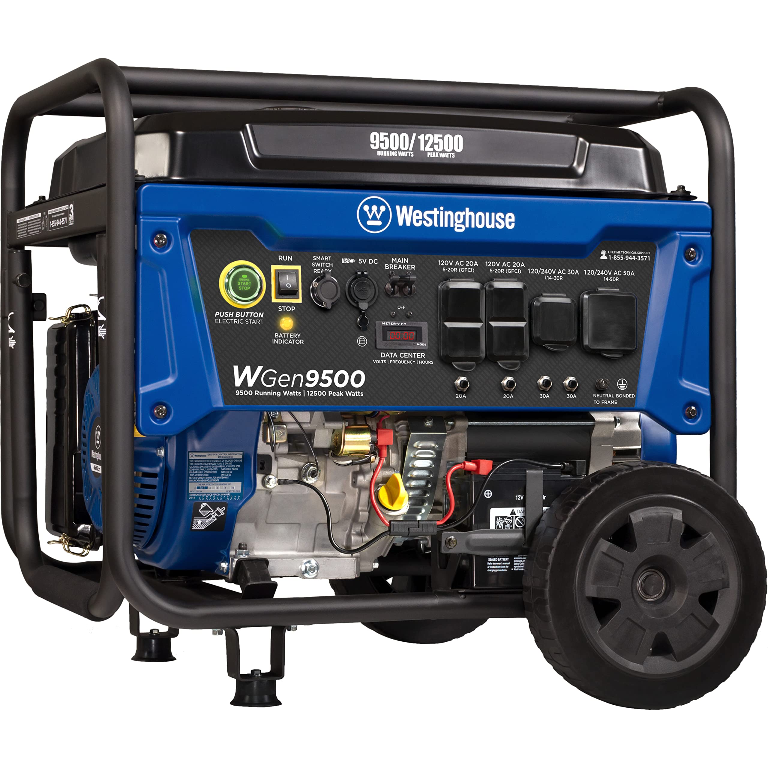 Westinghouse 12,500-Watt Home Backup Gas Powered Portable Generator w/ Remote Electric Start & Auto Choke $719.20 + Free Shipping