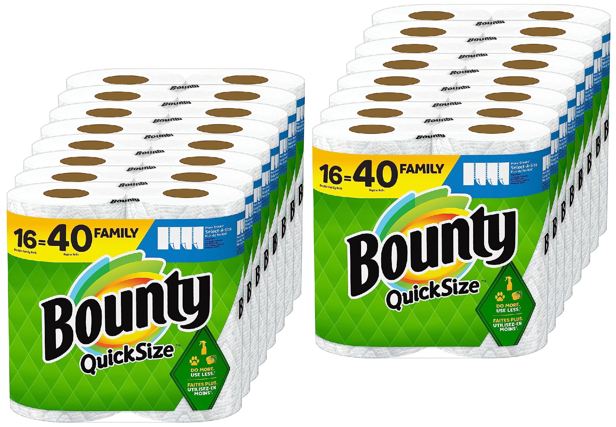 16-Ct Bounty Quick-Size Paper Towels (Family Rolls) + $20 Amazon Credit  2 for $79.65 & More w/ S&S + Free Shipping