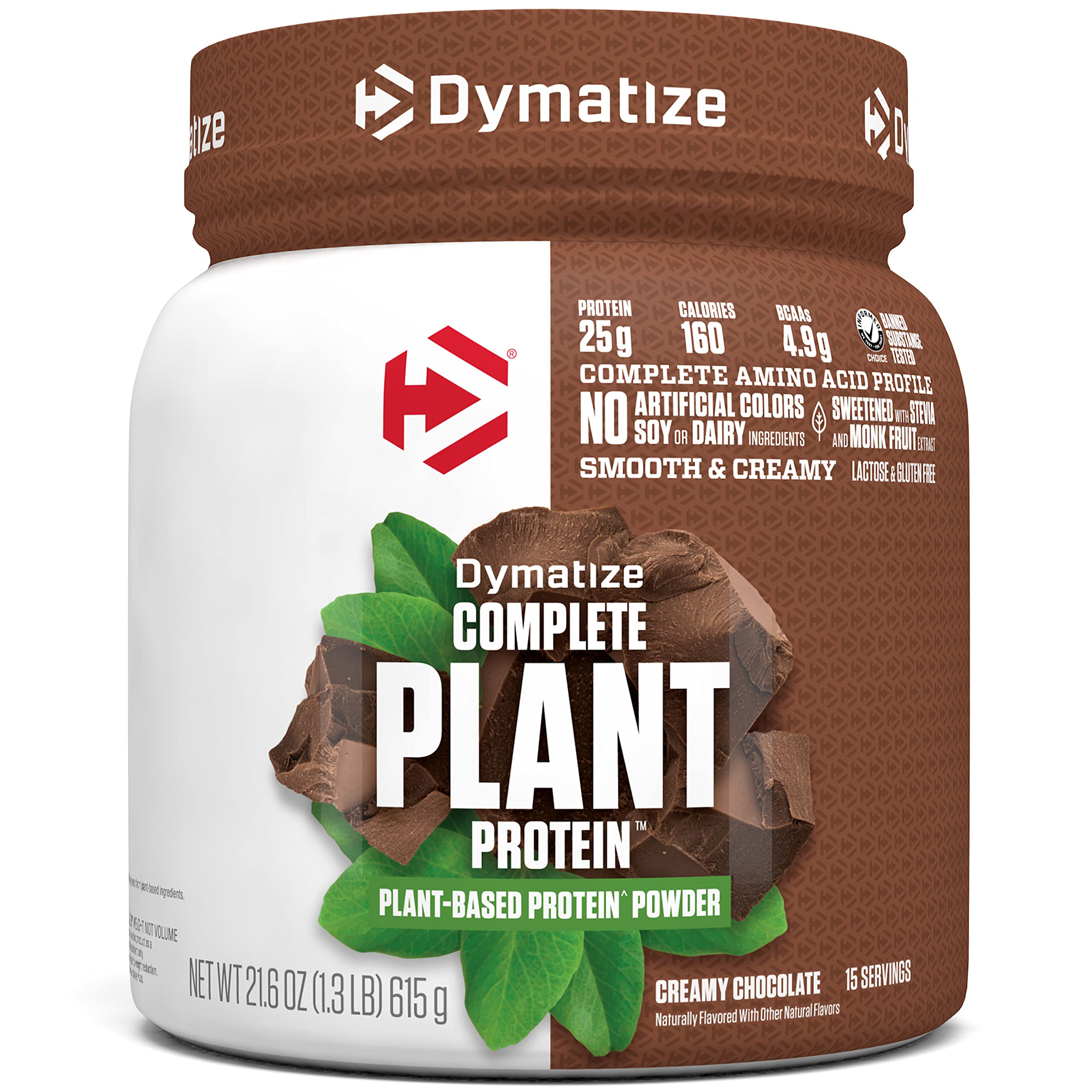 1.3lb Dymatize Complete Vegan Plant Protein Powder (Creamy Chocolate)