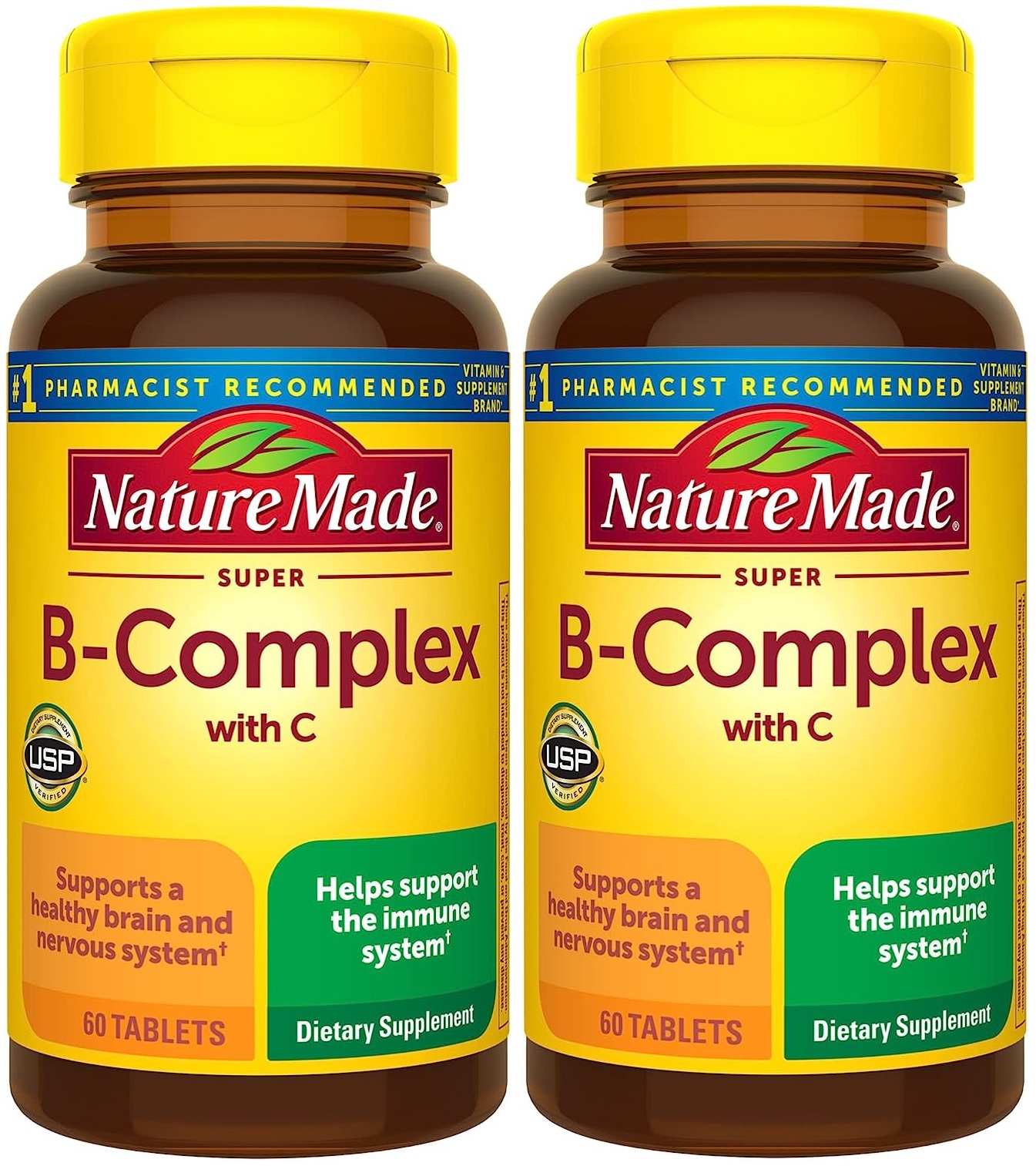 60Count Nature Made Super B Complex w/ Vitamin C & Folic Acid Dietary