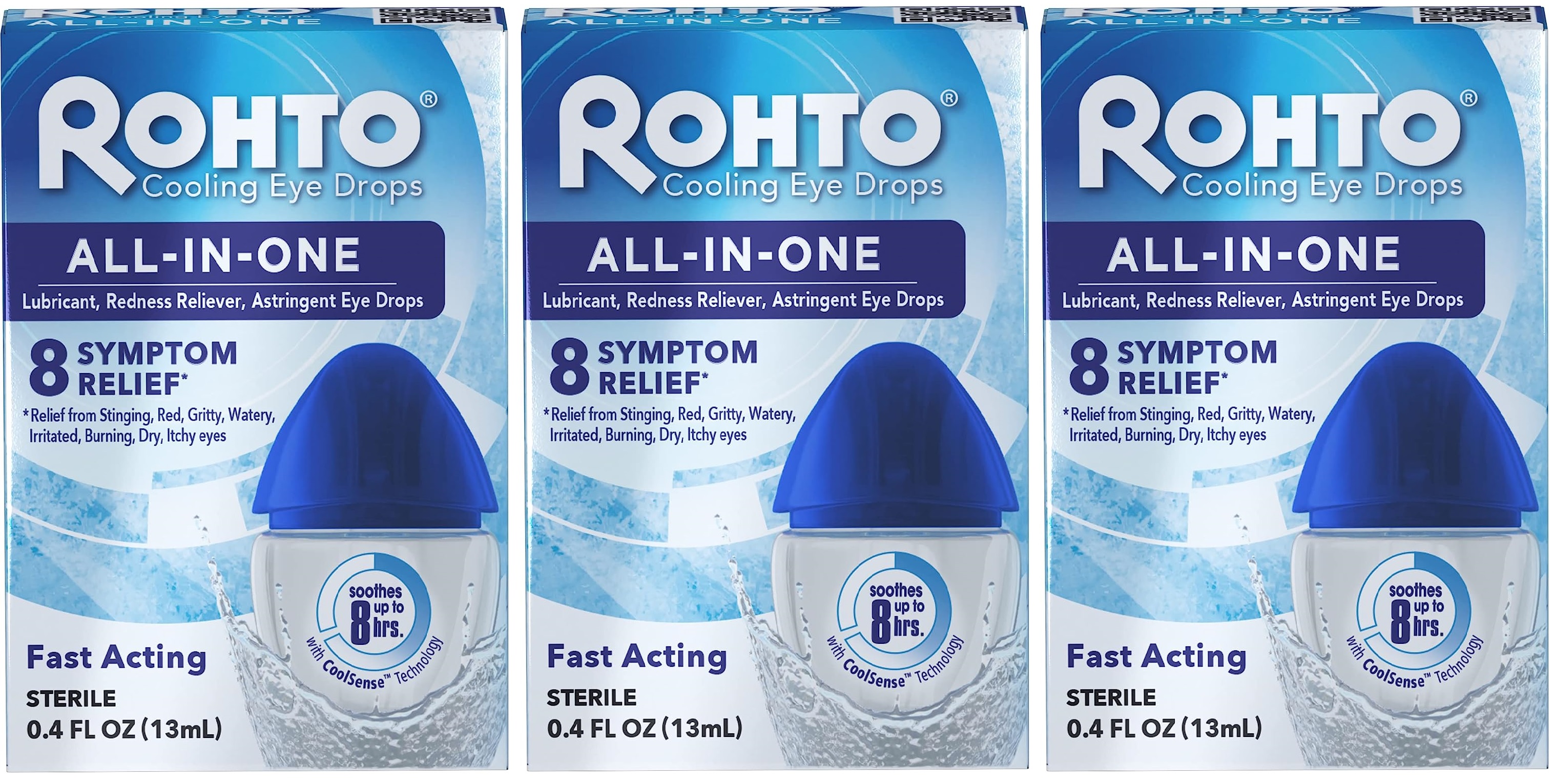 3-Count 0.4-Oz Rohto All-in-One Multi-Symptom Relief Cooling Eye Drops $5.25 w/ S&S + Free Shipping w/ Prime or on $35+