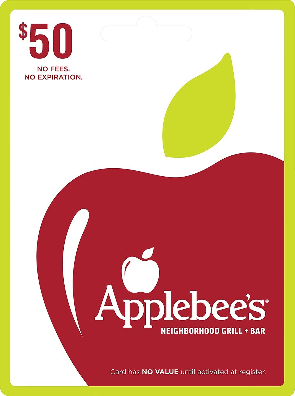 Amazon Lightning Deal: $50 Applebee's Gift Card (Physical Gift Card) $39.50 + Free Shipping