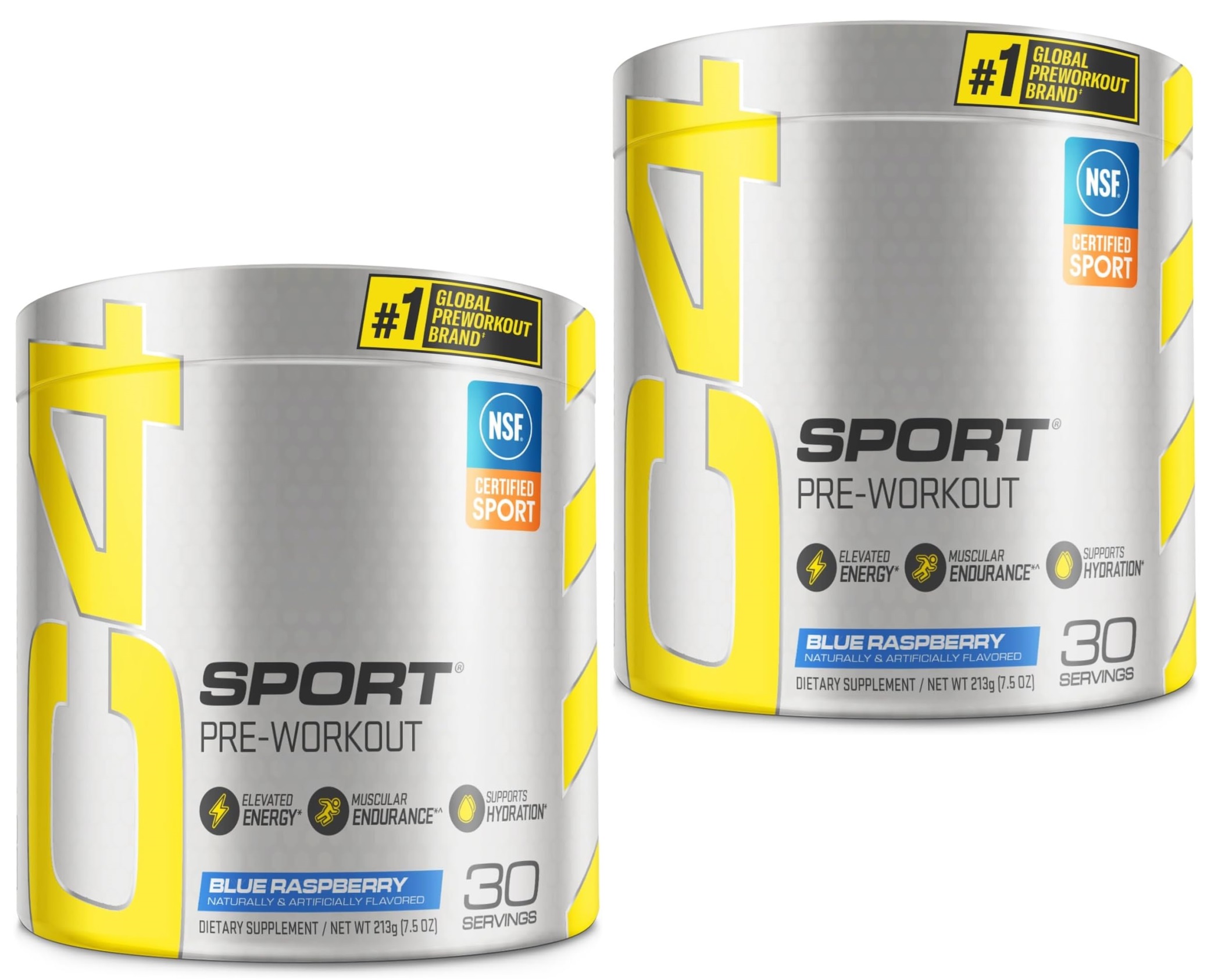Cellucor C4 Pre-Workout Powder: 7.5-Oz Sport (Blue Raspberry) 2 for $25.20, 6.9-Oz Ultimate (Icy Blue Razz) 2 for $29.90 w/ S&S + Free Shipping w/ Prime or on $35+
