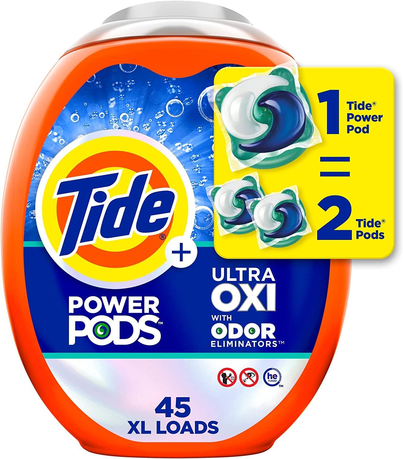 45-Count Tide Power Pods Laundry Detergent Pacs (various) from $11.80 w/ S&S + Free Shipping w/ Prime or on $35+