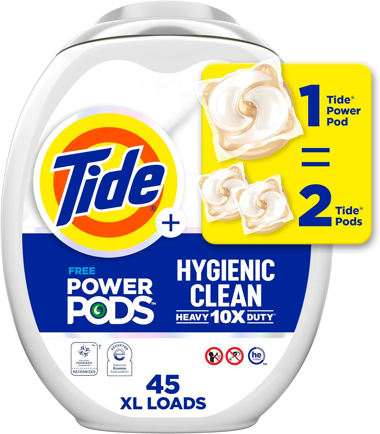 45-Count Tide POWER Pods Laundry Detergent Pacs (various) + $0.99 Amazon Credit $15 w/ S&S + Free Shipping w/ Prime or on $35+