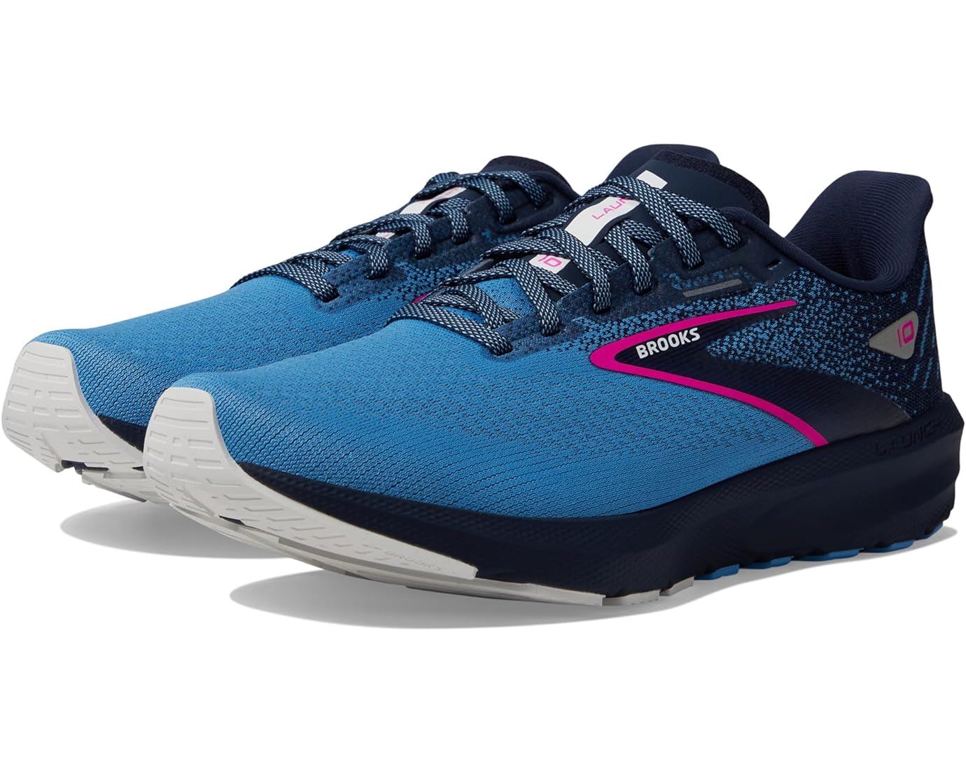 Brooks Women's Launch 10 Running Shoes (Peacoat/Marina Blue/Pink Glo) $78 + Free Shipping