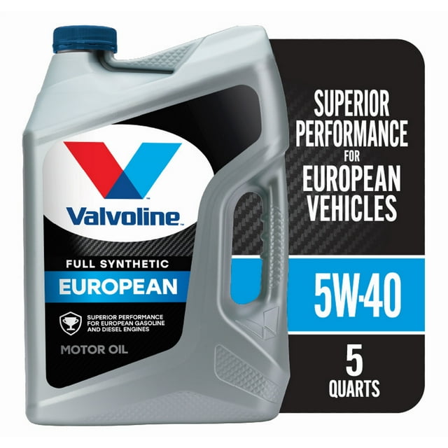 5-Quart Valvoline European Vehicle Full Synthetic 5W-40 Motor Oil $19.95 + Free Store Pickup at Walmart, FS w/ Walmart+ or FS on $35+