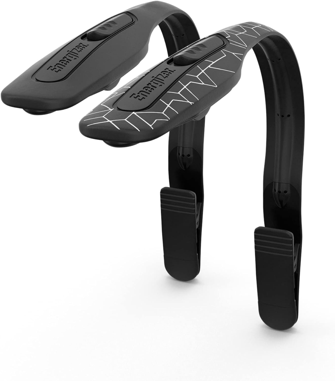 2 pack energizer led battery powered clip on reading book light black