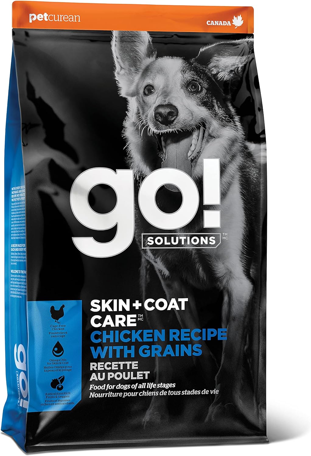 12-lbs Go! Solutions Skin + Coat Care Dry Dog Food (Chicken Recipe) $15 + Free Shipping w/ Prime or on $35+