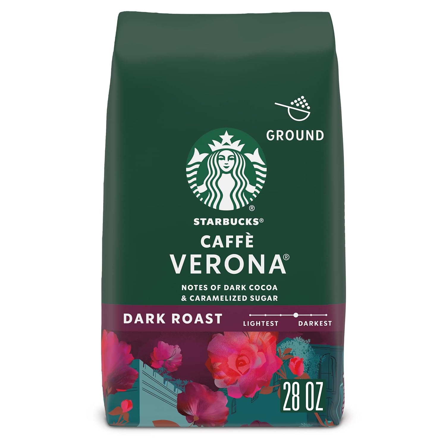 28-oz Starbucks 100% Arabica Dark Roast Ground Coffee (Caffe Verona) $10.75 w/ S&S + Free Shipping w/ Prime or on $35+