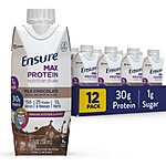 12-Count 11-Oz Ensure Max Protein Nutrition Shake: Milk Chocolate or French Vanilla 2 for $39.95, Cafe Mocha 2 for $45.05 w/ S&amp;S + Free Shipping