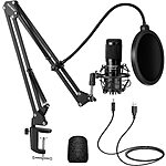 Neewer Condenser USB  Microphone Kit w/ Shock Mount &amp; Pop Filter (NW-8000-USB, Black) $14.40 + Free Shipping