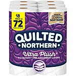 Select Amazon Accounts: 18-Ct Quilted Northern 3-Ply Ultra Plush Mega Roll Toilet Paper $13.20 w/ Subscribe &amp; Save