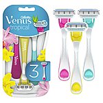 3-Count Gillette Venus Tropical Women's Disposable Razors $4.60 w/ S&amp;S + Free Shipping w/ Prime or on $25+