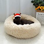 Oyanten Dog &amp; Cat Round Calming Donut Bed 50% Off: 20&quot; $14.99, 24&quot; $18.50, 30&quot; $25 &amp; More + Free Shipping $15