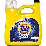 Tide Laundry Detergent $15 Off $50+: 150-Oz Tide Simply + Oxi Laundry Detergent 4 for $33.40 w/ Subscribe &amp; Save &amp; More