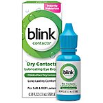 0.34-Oz Blink Contacts Lubricating Eye Drops $1 + Free Store Pickup on Orders $10+