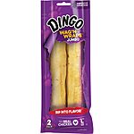 Dingo Dog Treats:10-Ct Twist Stick Rawhide Chews $2.70, 2-Ct Wag'n Wraps Jumbo $1.80 &amp; More w/ Subscribe &amp; Save