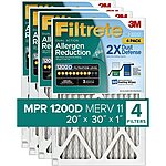 4-Pack 3M Filtrete Micro Allergen Plus MERV 11 Filter (Various Sizes) from $35.35 w/ S&amp;S &amp; More + Free S&amp;H