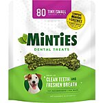 80-Ct 32-Oz Minties VetIQ Dog Dental Bone Treats (Small Dogs under 40 Lbs) $7.90 &amp; More w/ Subscribe &amp; Save