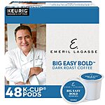 48-Count Keurig Emeril Lagasse Big Easy Bold Coffee K-Cup Pods (Dark Roast) $13
