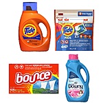 Tide, Downy & Bounce Products (Detergent Liquid/Pacs, Dryer Sheets & More) 4 for $16 + $5 Walgreens Cash + Free Store Pickup