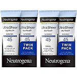 2-Pack 3-Oz Neutrogena Ultra Sheer Dry-Touch Sunscreen Lotion (SPF 45) 2 for $17.95 w/ S&amp;S + Free Shipping