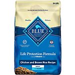 Blue Buffalo Life Protection Adult Dry Dog Food: 34-lbs Chicken & Brown Rice $30.40 &amp; More + Free S/H