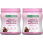 1-Lb Nature's Bounty Complete Protein & Vitamin Shake Mix Powder (Chocolate) 2 for $11.50 + Free S/H w/ S&amp;S