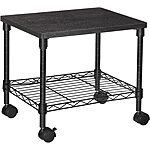 Songmics Metal Frame Cart w/ Wheels &amp; Height Adjustable Shelve(s): 2-Tier $23.80, 3-Tier $25.20 + Free Shipping w/ Prime or on $35+