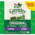 Select Accounts: Greenies Dental Care Dog Treats:130-Ct Teenie $14.40, 24-Ct Large $14 &amp; More w/ Subscribe &amp; Save