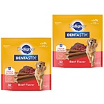 Select Amazon Accounts: Pedigree Dentastix Dog Treats: 32-Ct Beef (Large) 2 for $14 w/ Subscribe &amp; Save &amp; More