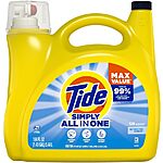 Prime Members: 184-Oz Tide Simple Liquid Laundry Detergent + $3 Amazon Credit $10.25 &amp; More w/ Subscribe &amp; Save