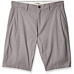 Amazon Essentials Men's Slim-Fit Comfort Stretch Oxford Shorts (Metallic Silver) $7.50